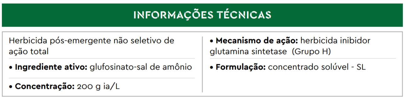 Informações técnicas do herbicida Off Road da Ourofino Agrociência