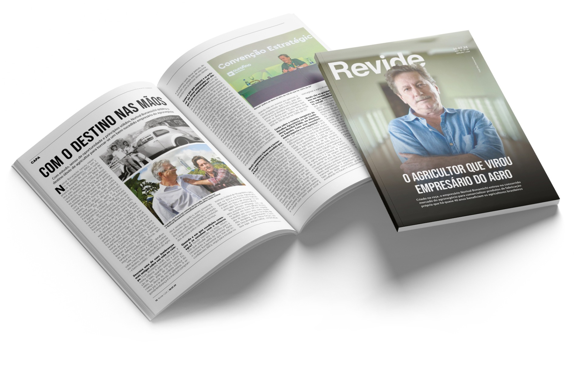 Dia do agricultor: Revista Revide publica matéria especial com Norival Bonamichi